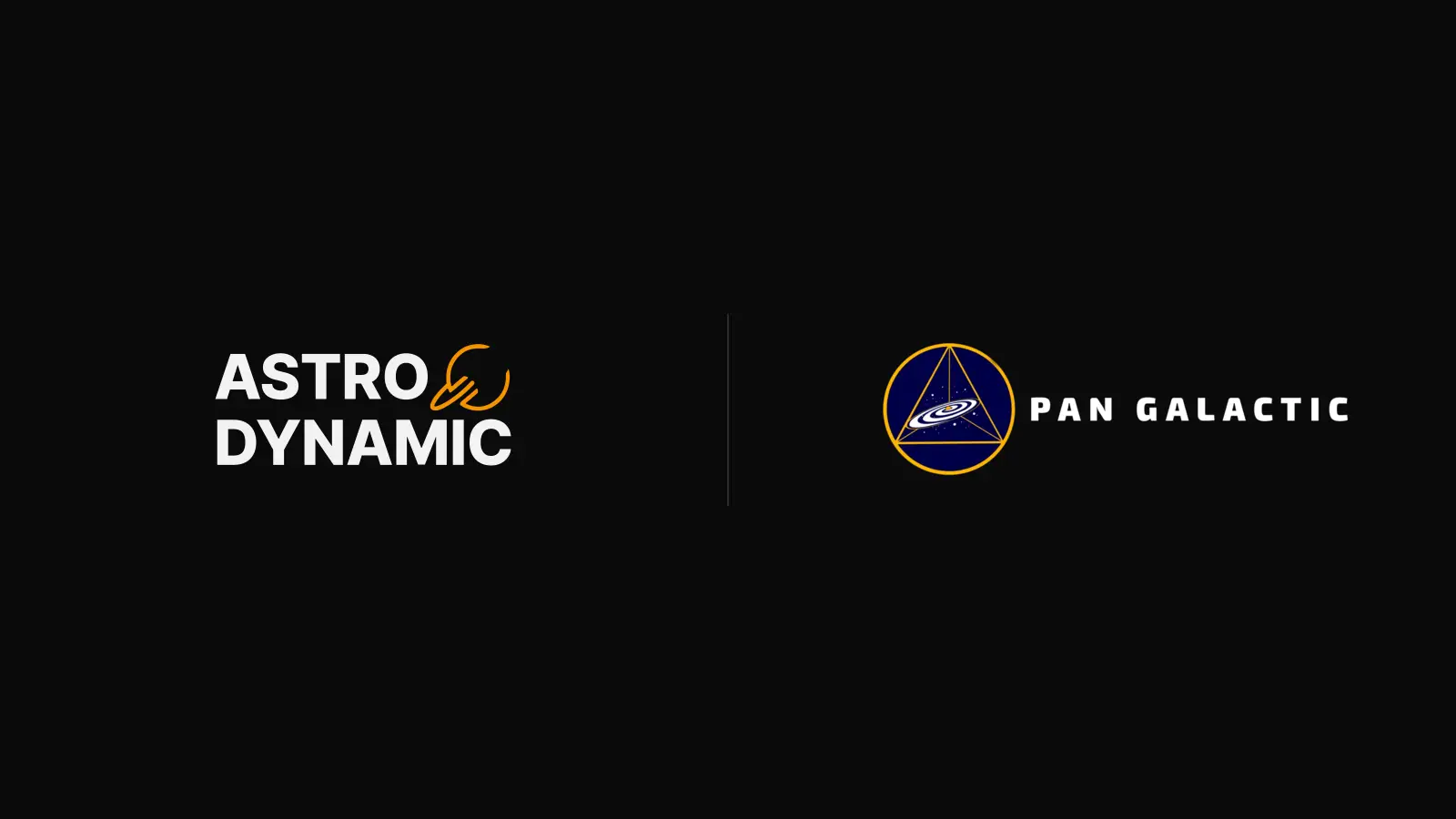The Astro Dynamic and Pan Galactic logos side by side.